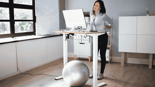a woman in a posture friendly environment